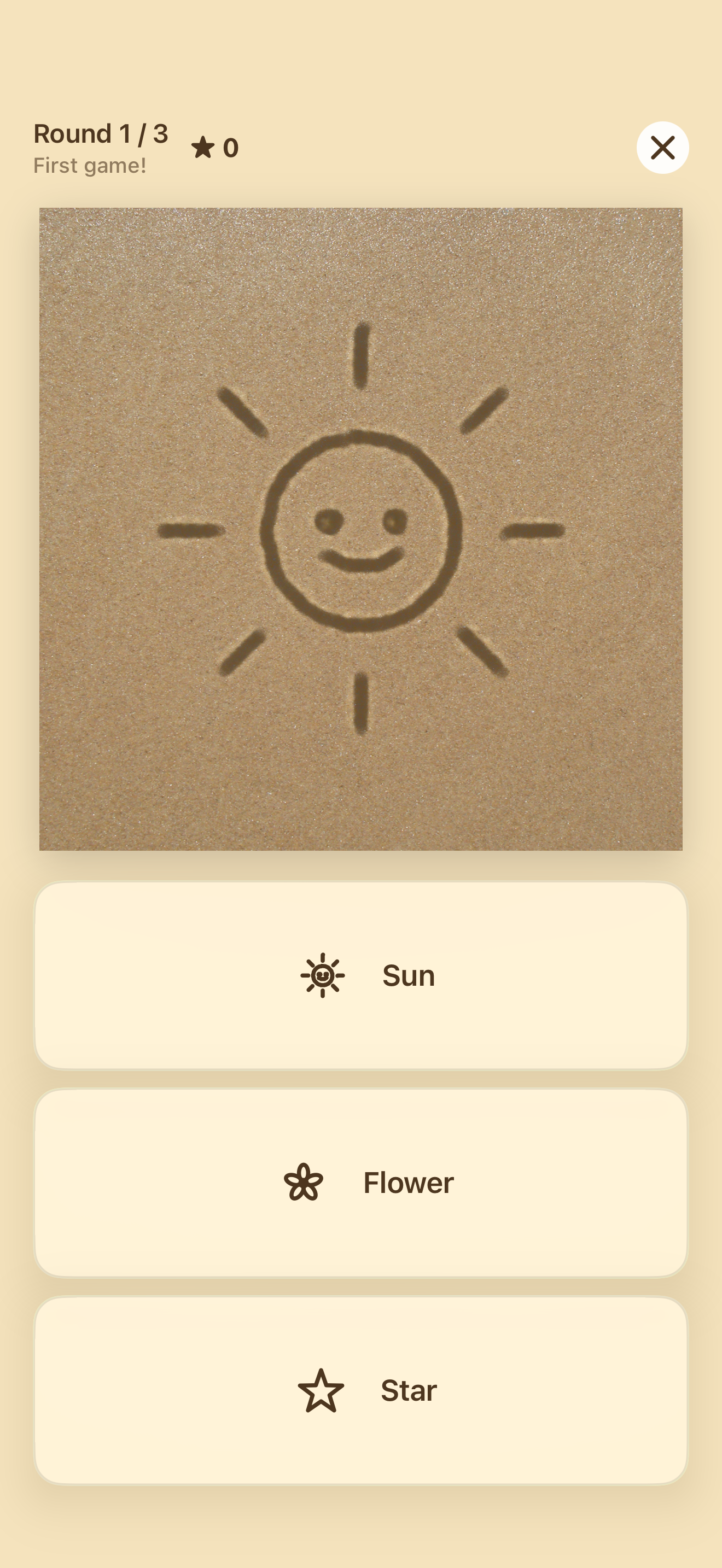 Sandbox Doodle iOS app — Guess the Doodle mini-game