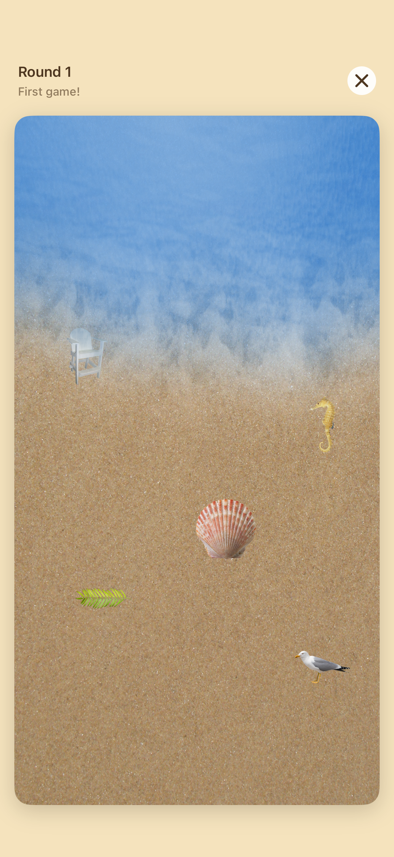 Sandbox Doodle iOS app — Wave Rush beach mini-game
